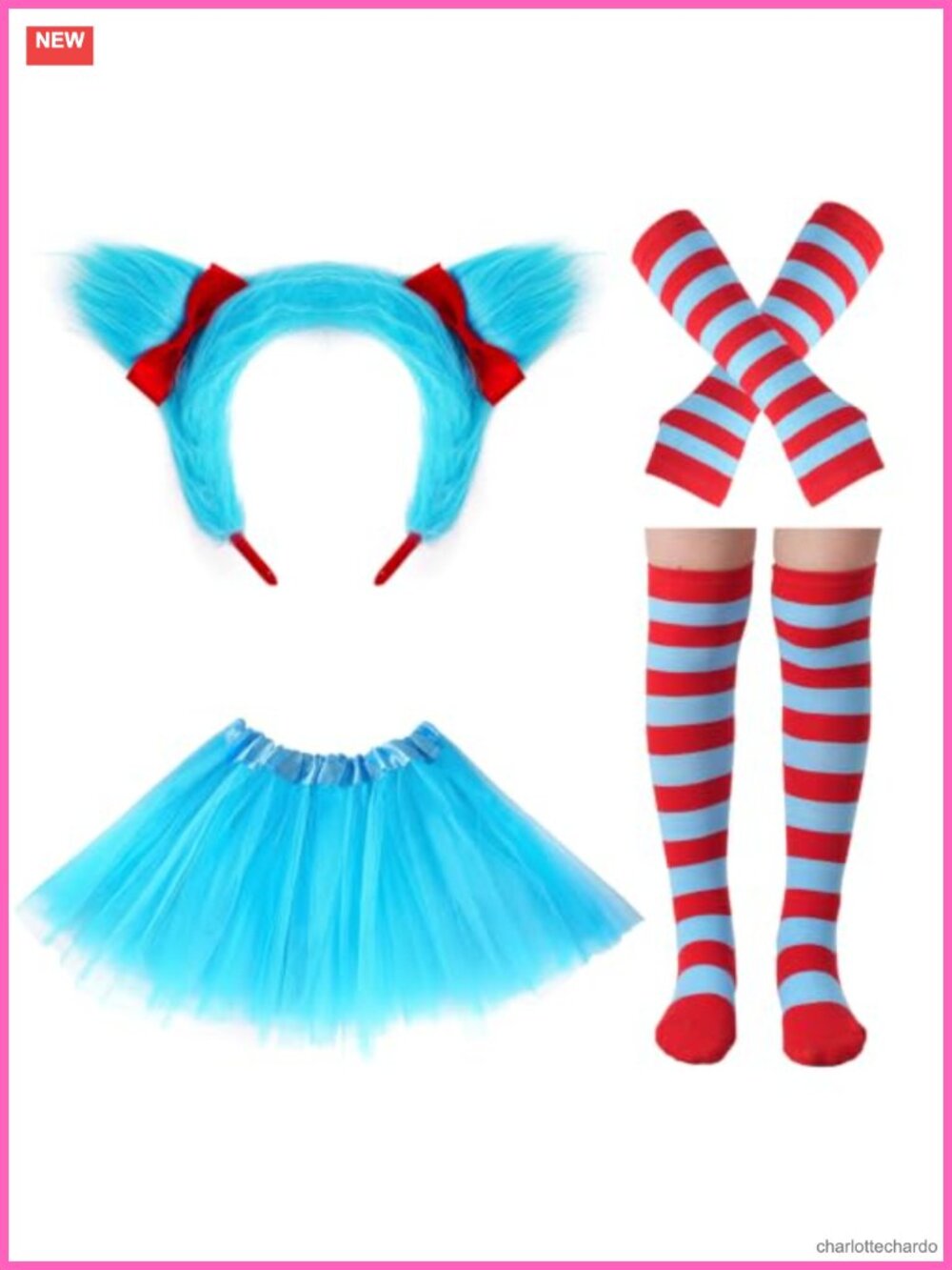 Storybook Character Costume Set for Women 4pcs